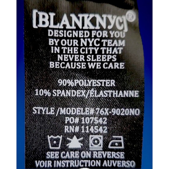 BLANKNYC Navy Drape Front Suede Asym Jacket Academia Money Architectural Capsule - Picture 5 of 11